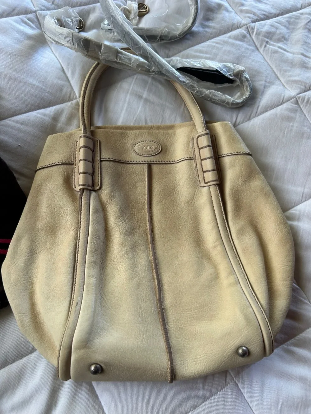 Vintage Tod's D-Styling (or D-Bag) Medium Leather Tote